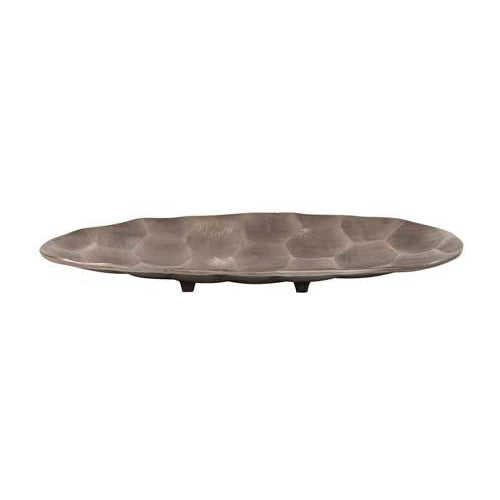 Hammered Oval Tray Graphite, Small